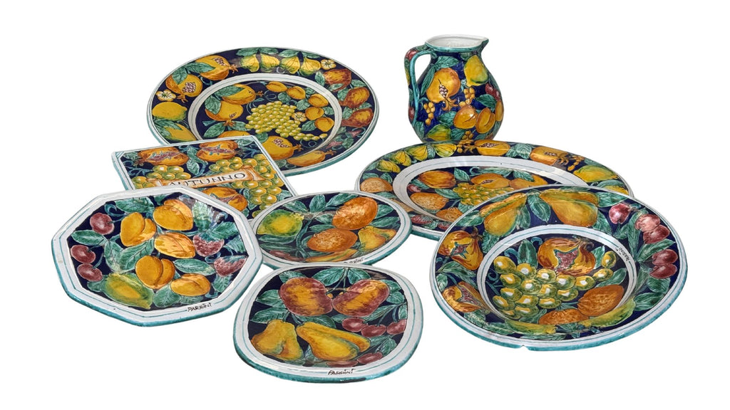 Limoni Blu - 8 piece Elegant Italian Table Set